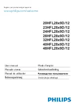 Philips 20HFL28x9D/12 User Manual preview