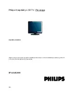 Philips 20HFL3330D User Manual preview