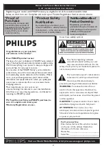 Предварительный просмотр 2 страницы Philips 20PF5120 User Manual