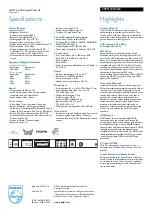 Preview for 2 page of Philips 20PFL3403S Specifications