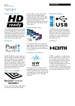 Preview for 2 page of Philips 20PFL3938 Specifications