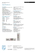 Preview for 3 page of Philips 20PFL5122 Specifications