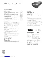 Preview for 2 page of Philips 20PS47S Specification Sheet