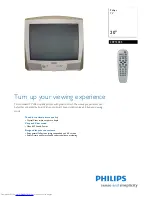 Preview for 1 page of Philips 20PT2005 Specifications
