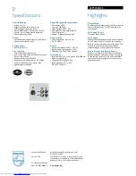 Preview for 2 page of Philips 20PT2005 Specifications