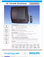 Philips 20PT2321 Specification Sheet preview