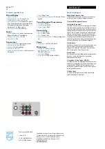 Предварительный просмотр 2 страницы Philips 20PT5441 Specifications