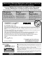 Preview for 2 page of Philips 20RF50S199 Directions For Use Manual