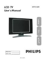 Philips 20TA1600 Quick Start Manual preview