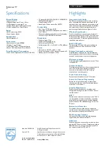 Preview for 2 page of Philips 21HT3504 Specifications