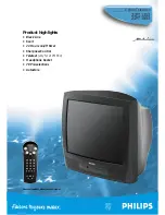 Предварительный просмотр 2 страницы Philips 21PT1353 Specifications