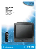 Предварительный просмотр 11 страницы Philips 21PT1353 Specifications