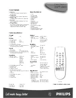 Предварительный просмотр 2 страницы Philips 21PT1663 Specifications