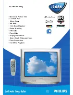 Philips 21PT1666 Specifications preview