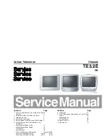 Предварительный просмотр 1 страницы Philips 21PT1820/12 Service Manual