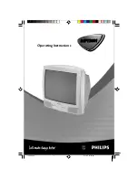 Предварительный просмотр 1 страницы Philips 21PT2001 Operating Instructions Manual