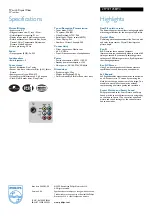 Preview for 2 page of Philips 21PT2125B Specifications