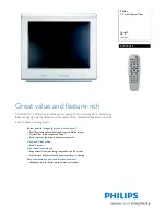 Preview for 1 page of Philips 21PT2215 Specifications