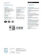 Preview for 2 page of Philips 21PT2215 Specifications