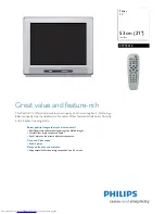 Preview for 1 page of Philips 21PT2216 Specifications