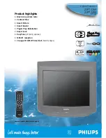 Preview for 7 page of Philips 21PT2264 Specifications