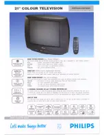 Philips 21PT2321 Specification Sheet preview