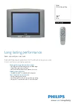 Philips 21PT2443B Specifications preview