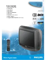 Предварительный просмотр 2 страницы Philips 21PT2684 Brochure