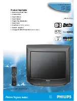 Предварительный просмотр 8 страницы Philips 21PT2684 Brochure