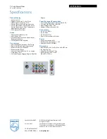 Предварительный просмотр 3 страницы Philips 21PT3375 Specification Sheet