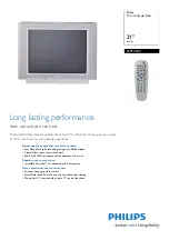 Philips 21PT3442 Specifications preview