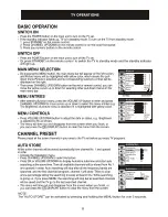 Предварительный просмотр 9 страницы Philips 21PT3525/V7 User Manual