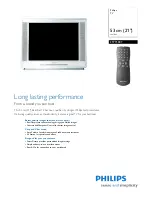 Philips 21PT5007 Specifications предпросмотр