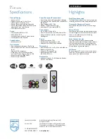 Preview for 2 page of Philips 21PT5007 Specifications