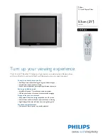 Philips 21PT5425 Specifications preview