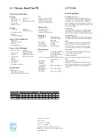 Preview for 2 page of Philips 21PT5458 Specifications