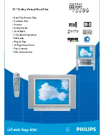 Preview for 1 page of Philips 21PT5606 - annexe 1 Product Information