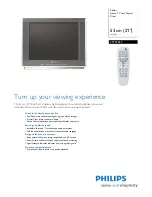 Philips 21PT6257 Specification Sheet preview