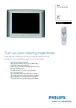 Philips 21PT6333 Brochure & Specs предпросмотр