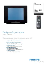 Philips 21PT8868 Specifications preview