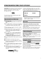 Preview for 4 page of Philips 21PV330 Operating Manual