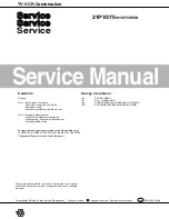 Preview for 1 page of Philips 21PV375 Service Manual