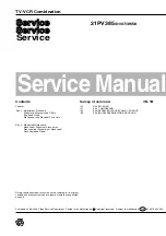 Preview for 1 page of Philips 21PV385 Service Manual