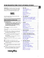 Philips 21PV620 Operating Instructions Manual preview