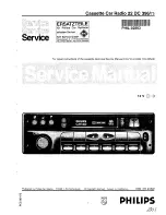 Предварительный просмотр 1 страницы Philips 22 DC 396/75 Service Manual