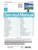 Предварительный просмотр 1 страницы Philips 220B4LPCB/00 Service Manual