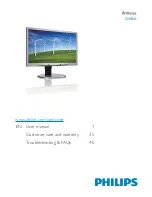 Предварительный просмотр 1 страницы Philips 220B4LPCB/00 User Manual