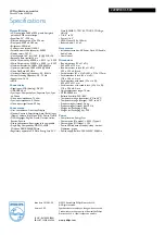 Preview for 3 page of Philips 220BW8CS1 Specifications