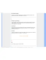 Preview for 115 page of Philips 220BW9 - Brilliance - 22" LCD Monitor User Manual