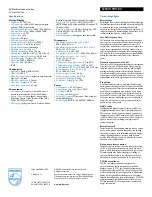 Предварительный просмотр 2 страницы Philips 220CW9F Specification Sheet